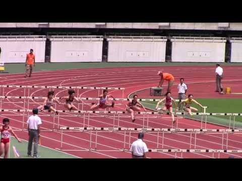 2015 東海高校総体陸上 女子100mH 予選2