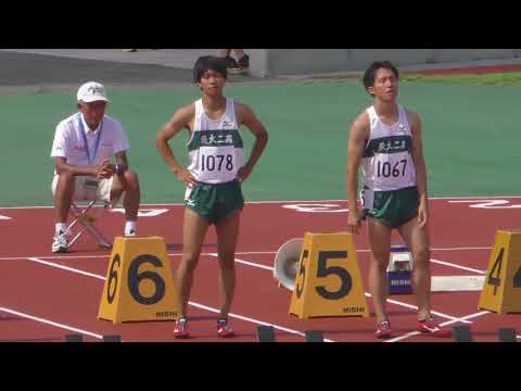 20180714 群馬県国体予選 男子少年A100m 予選-決勝