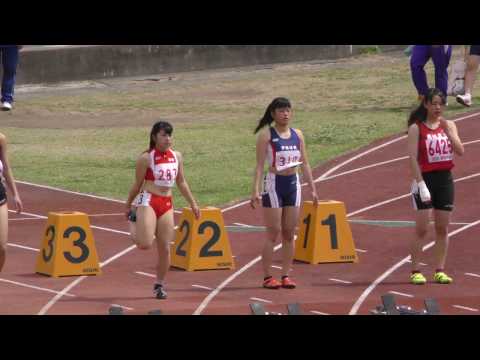 20170416春季記録会(桐生会場）女子100m6組