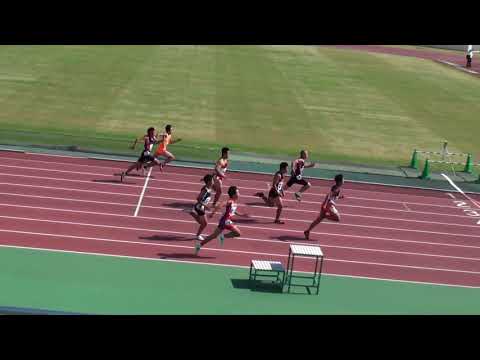 2017 茨城県中学新人陸上 1年男子100m準決勝2組