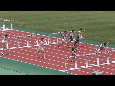 2017 岩手高総体 男子 110メートルハードル決勝