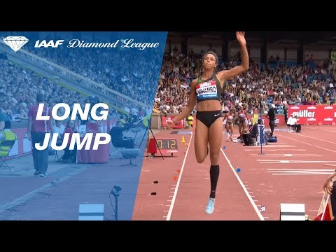 Malaika Mihambo 6.96 Wins Women&#039;s Long Jump - IAAF Diamond League Birmingham 2018