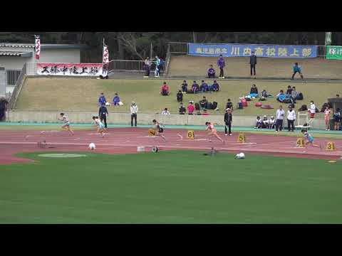 20180318110226県記録会一高女200ｍ9組座間味里奈(1) 九州共立大