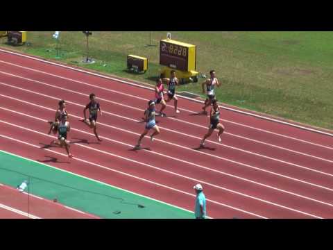 H29　千葉県中学総体　3年男子100m　準決勝2組