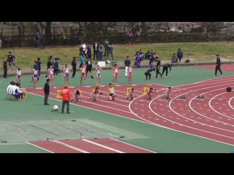 2017大阪インカレ　女子　100m 予選（4-1+4）　第3組