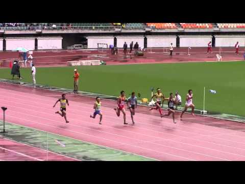 2015 東海高校総体　男子100m　予選4