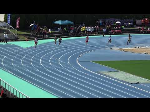 20180916104707県高校新人大会男200ｍ予選8組 二見 皇輝