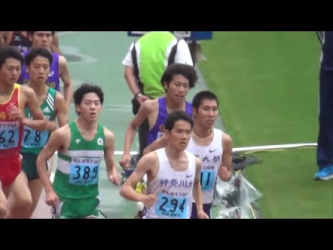 関東インカレ2017 男子2部3000mSC予選1組