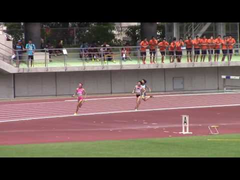 2016 岡山インターハイ陸上 女子4×400mR準決勝3