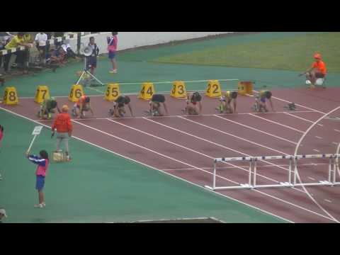 2017年千葉県総体陸上中学共通男子100mH2組