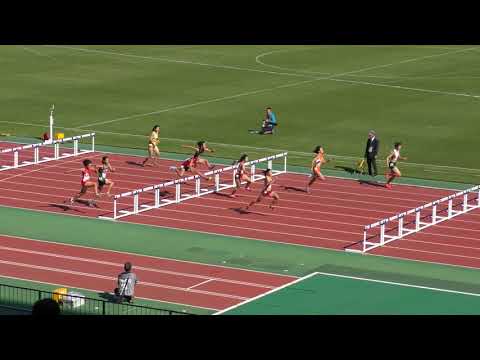 H29　ジュニアオリンピック　A女子100mYH　予選5組