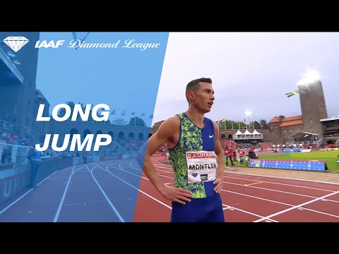 Sweden&#039;s Thobias Montler wins the men&#039;s Long Jump in Stockholm - IAAF Diamond League 2019