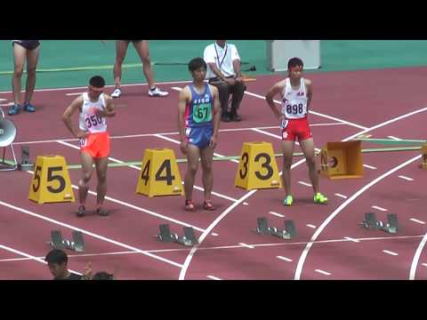 H29　千葉県選手権　男子100m　予選3組