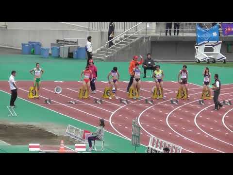 女子100m_決勝_第33回北海道高校新人陸上20170914