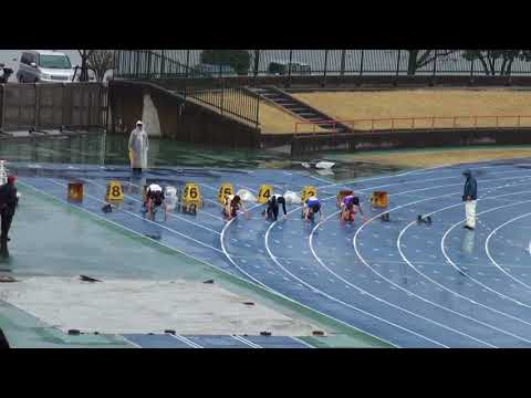 2018 水戸陸上記録会 高校・一般男子100m1組