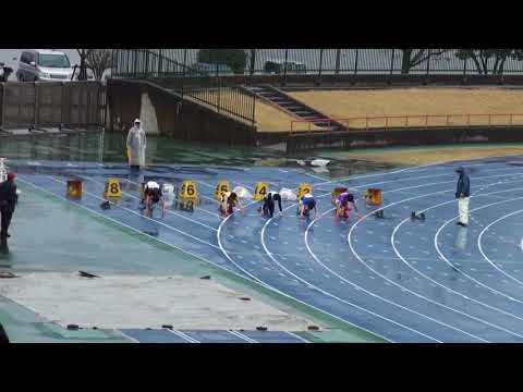 2018 水戸陸上記録会 高校・一般男子100m1組