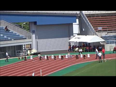 女子100m予選1組、1着：足立紗矢香（青山学院大）12秒12　～第2回愛媛陸上競技協会強化記録会～