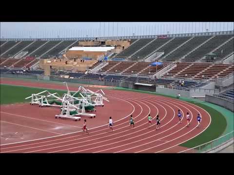 男子800m予選4組、1着：宮岡幸大（一本松中）2分05秒09　～第69回愛媛県中学校総合体育大会・陸上～