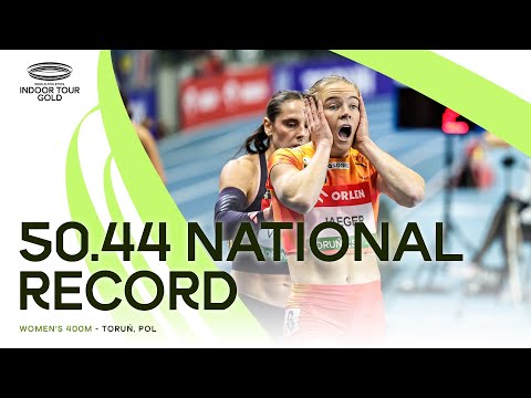 Norwegian national record and world lead for Jaeger in the 400m | World Indoor Tour 2025