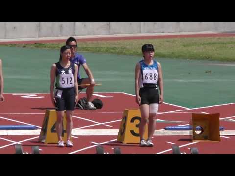 20170519群馬県高校総体陸上女子100m予選1組