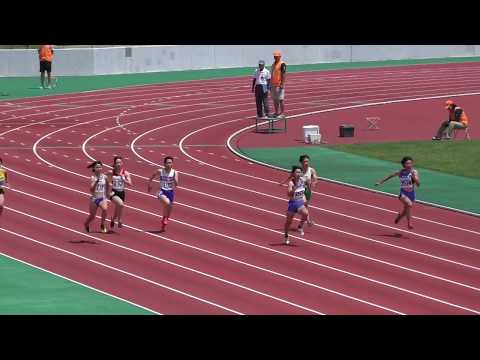 2017 秋田県陸上競技選手権 女子 100m 予選4組