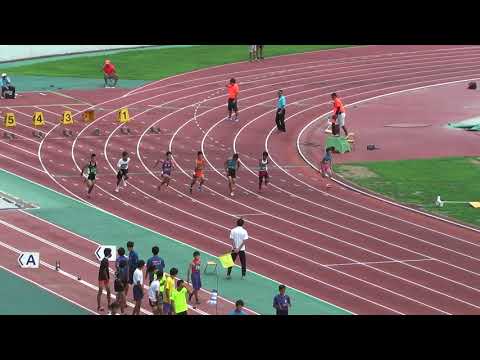 H29　千葉県ｼﾞｭﾆｱｵﾘﾝﾋﾟｯｸ最終選考　C男子100m　予選2組