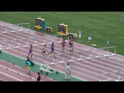 H30　千葉県選手権　男子110mH　準決勝1組