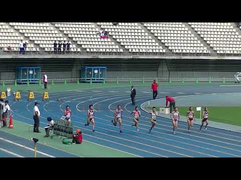 201801012_全九州高校新人陸上_女子100m_予選2組