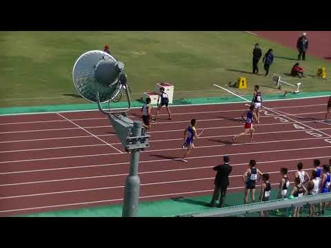 20180408福岡県春季記録会 一般高校男子4x400R決勝1組 Fukuoka Pref. Spring Track Meet Men&#039;s 4x400R Final-1