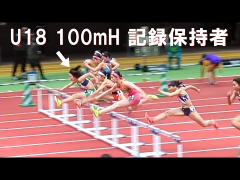 福田花奏 決勝 U18 女子60mH 日本室内陸上2025