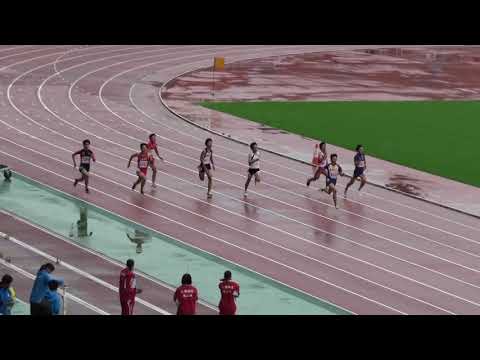 2018 茨城県高校新人陸上 男子200m予選4組