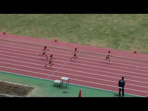 2018 第1回県記録会 高校一般女子100m8組