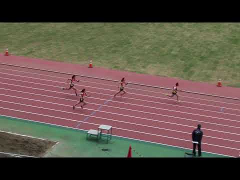 2018 第1回県記録会 高校一般女子100m8組