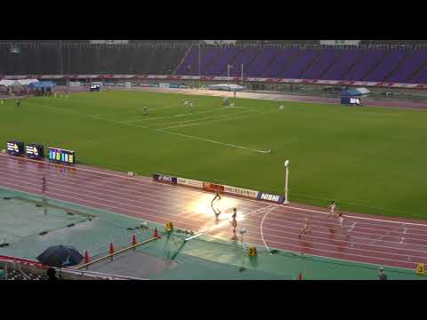 女子4×100mR 予選3組　U18日本選手権 R01