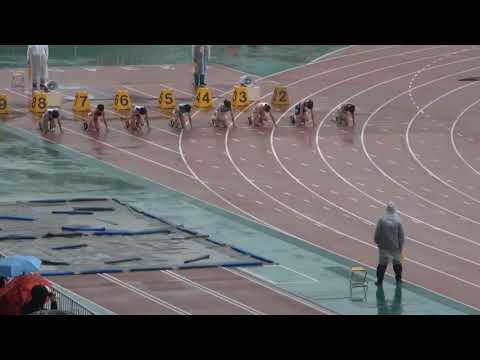 準決勝 女子100m 1組・2組 南関東大会 R01