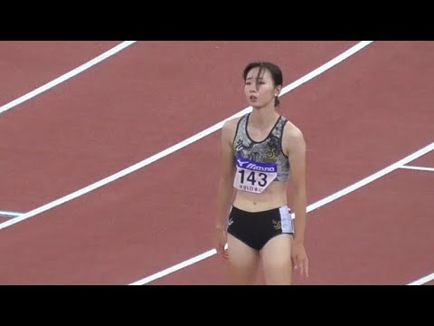 女子100mH予選 全日本インカレ陸上2022