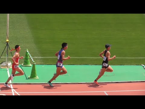 高校男子5000ｍ　TR2組　金栗記念陸上2021　タイムレース決勝
