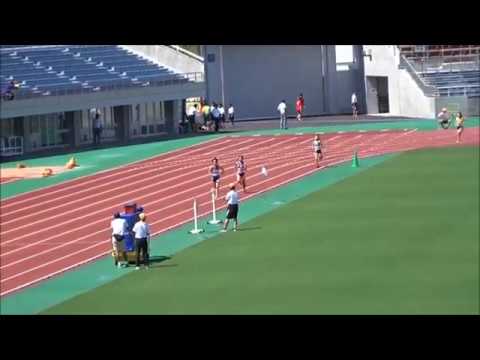 女子800m決勝、1着：山西優希（聖ｶﾀﾘﾅ学園高）2分23秒07　～愛媛県高校陸上新人大会2017中予地区予選～