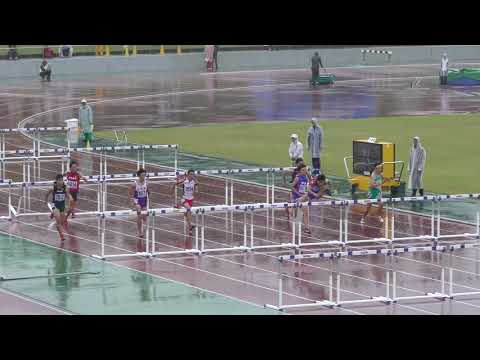 2018 東北高校新人陸上 男子 110mH 予選2組