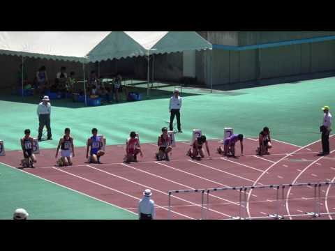 平成29年度 全国高校陸上北九州地区大会 男子110mH 準決勝1組