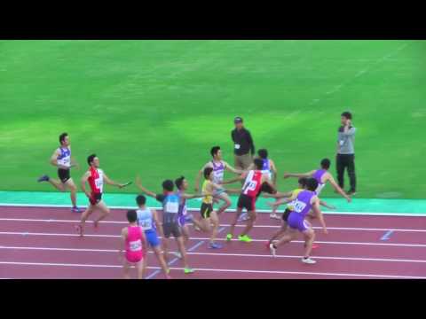 平成29年度 高校総体 埼玉県大会 男子4×400mR 予選12組