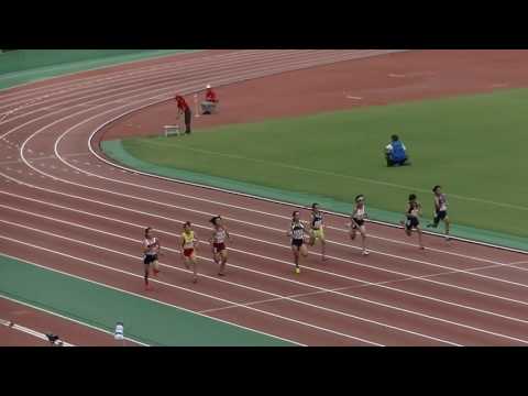 201600806_九州中学陸上(鹿児島)_2年女子100m_予選1組