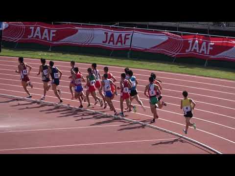 福井国体2018 少年男子B 3000m決勝 鶴川正也8:23.93 Masaya TSURUKAWA1st