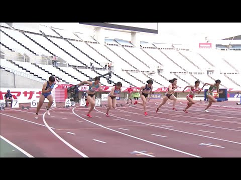 【第105回日本選手権】 女子 100ｍ 予選4組