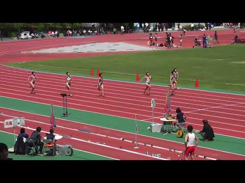 2018京都高校陸上　市内ブロック予選　女子200m1組