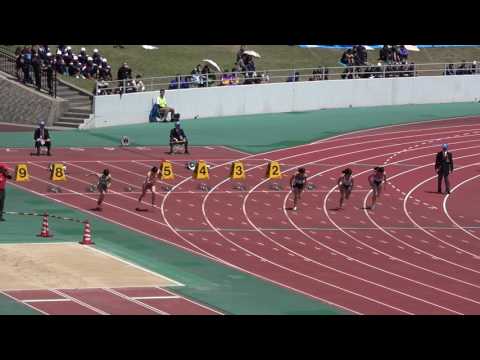 招待女子ｳｫｰﾑｱｯﾌﾟﾚｰｽ100m2組 藤森安奈12.11(+0.9) Anna FUJIMORI 1st