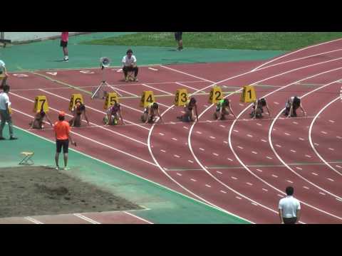 H29　千葉県　中学通信陸上　1年女子100m　準決勝2組
