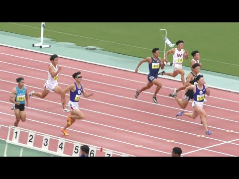 決勝 男子200ｍ 関東学生新人陸上2024