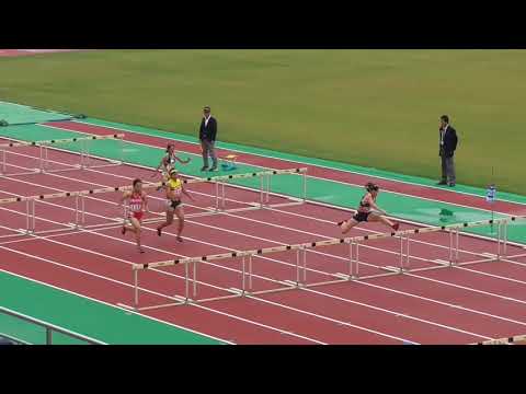 第18回中部実業団陸上競技選手権大会　女子100mH　第3組　2017/10/14