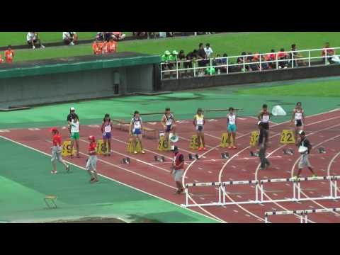 H29　関東中学校陸上競技大会　女子100mH　予選1組
